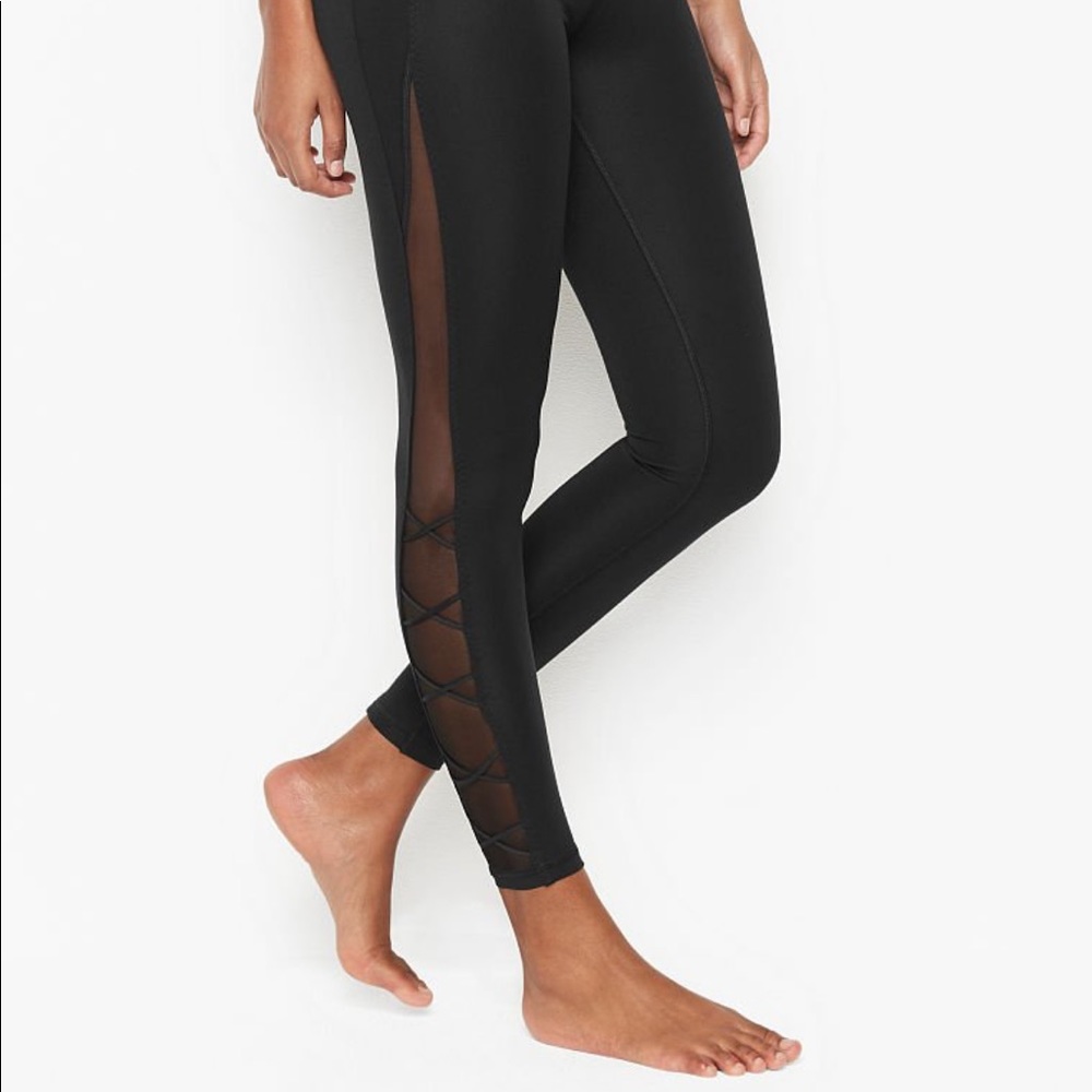 Victorias Secret Extreme High Waist Mesh Lace Leggings